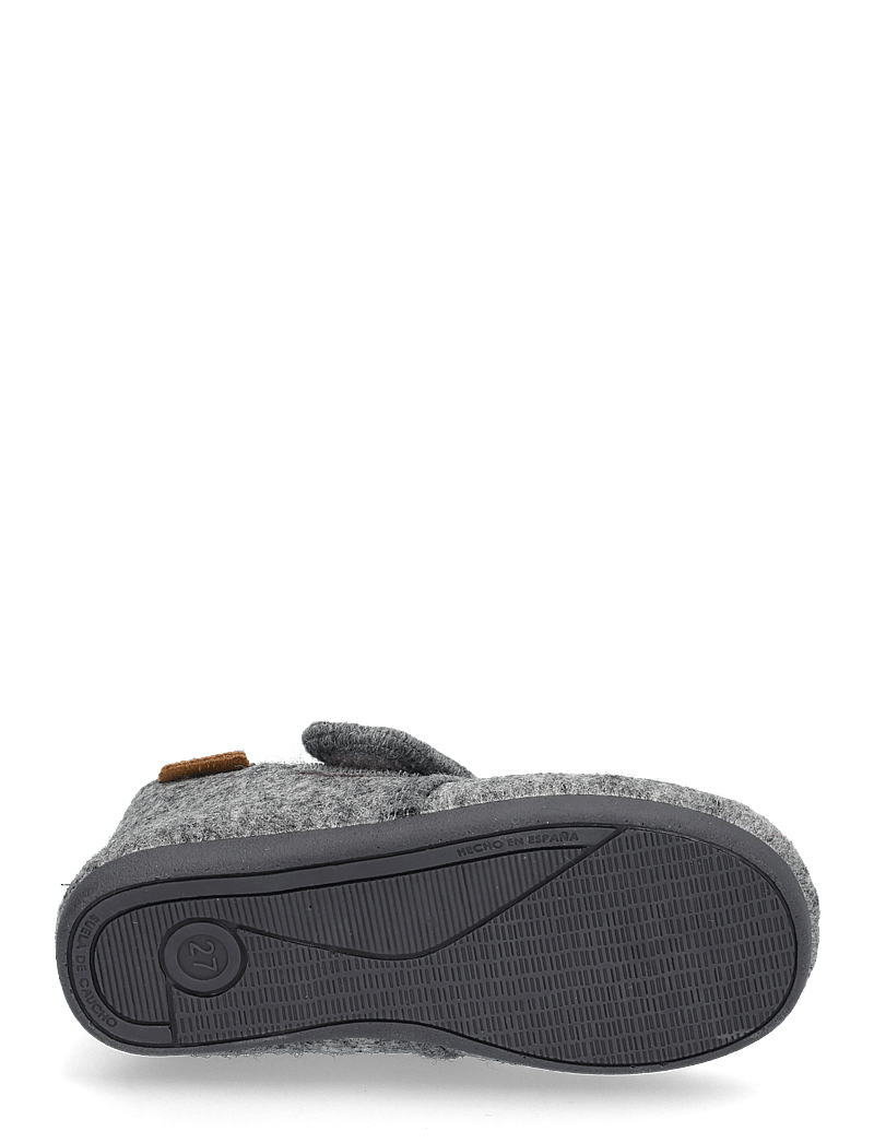 En Fant - Slippers Wool Velcro - hausschuhe - dark gray melange - 4