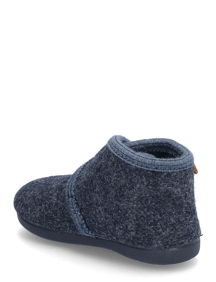 En Fant - Slippers Wool Velcro - hausschuhe - navy melange - 2