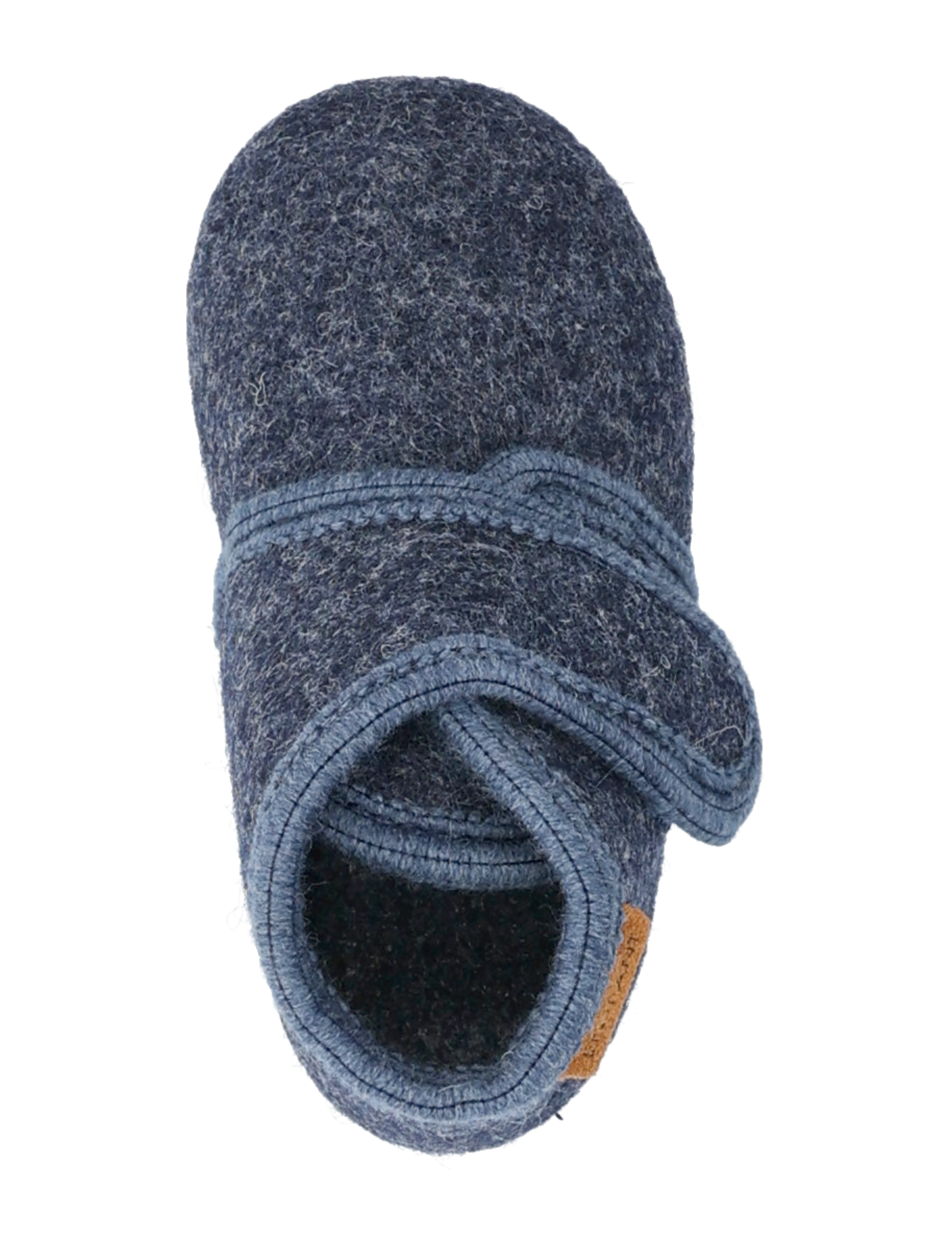 En Fant - Slippers Wool Velcro - inneskor - navy melange - 3
