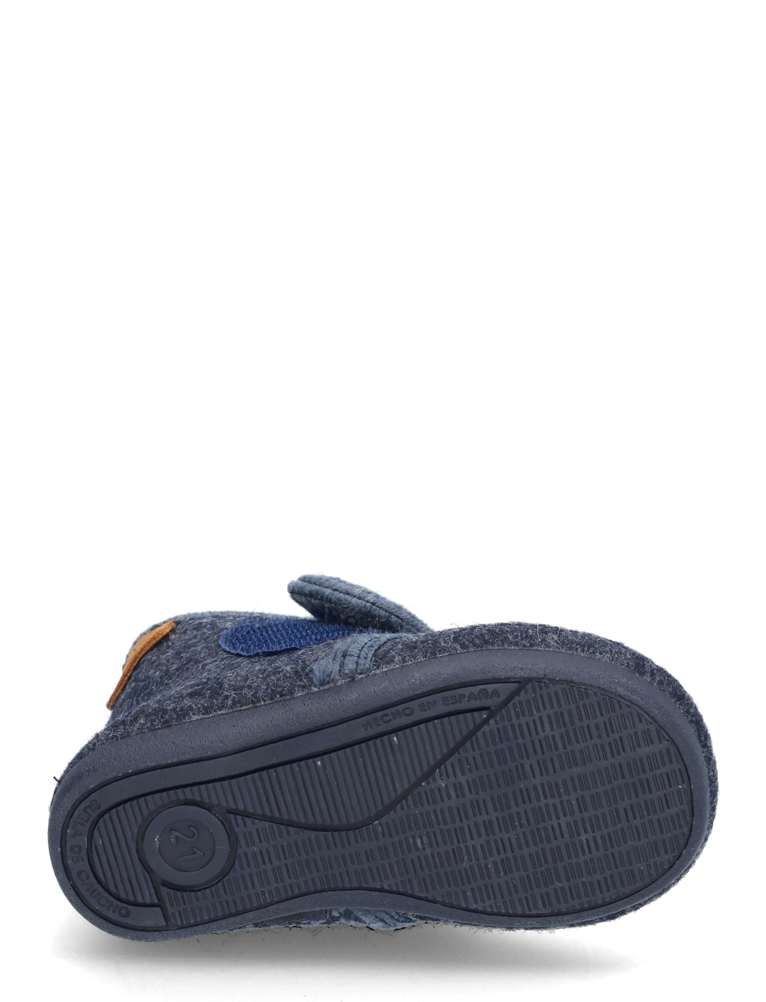 En Fant - Slippers Wool Velcro - inneskor - navy melange - 4