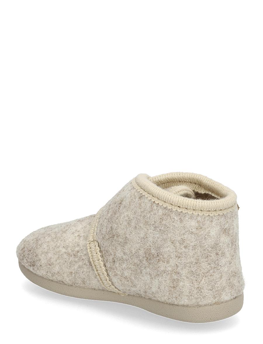 En Fant - Slippers Wool Velcro - hausschuhe - sand melange - 2