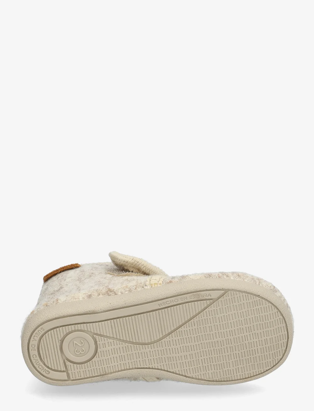 En Fant - Slippers Wool Velcro - slippers - sand melange - 4