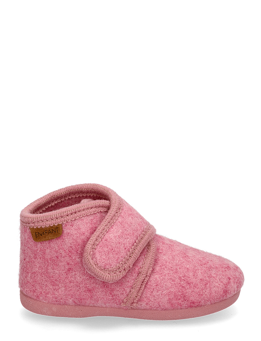 En Fant - Slippers Wool Velcro - hausschuhe - wild rose - 1