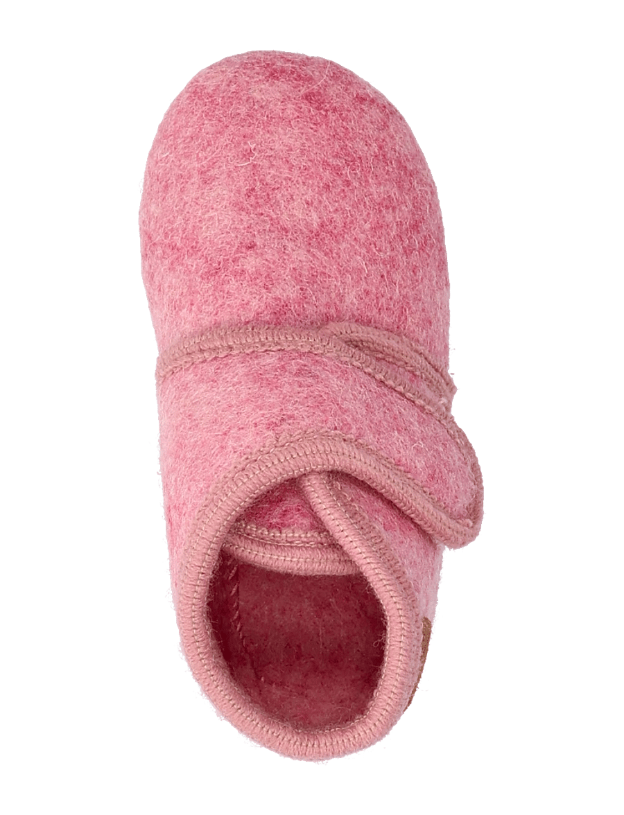 En Fant - Slippers Wool Velcro - hausschuhe - wild rose - 3