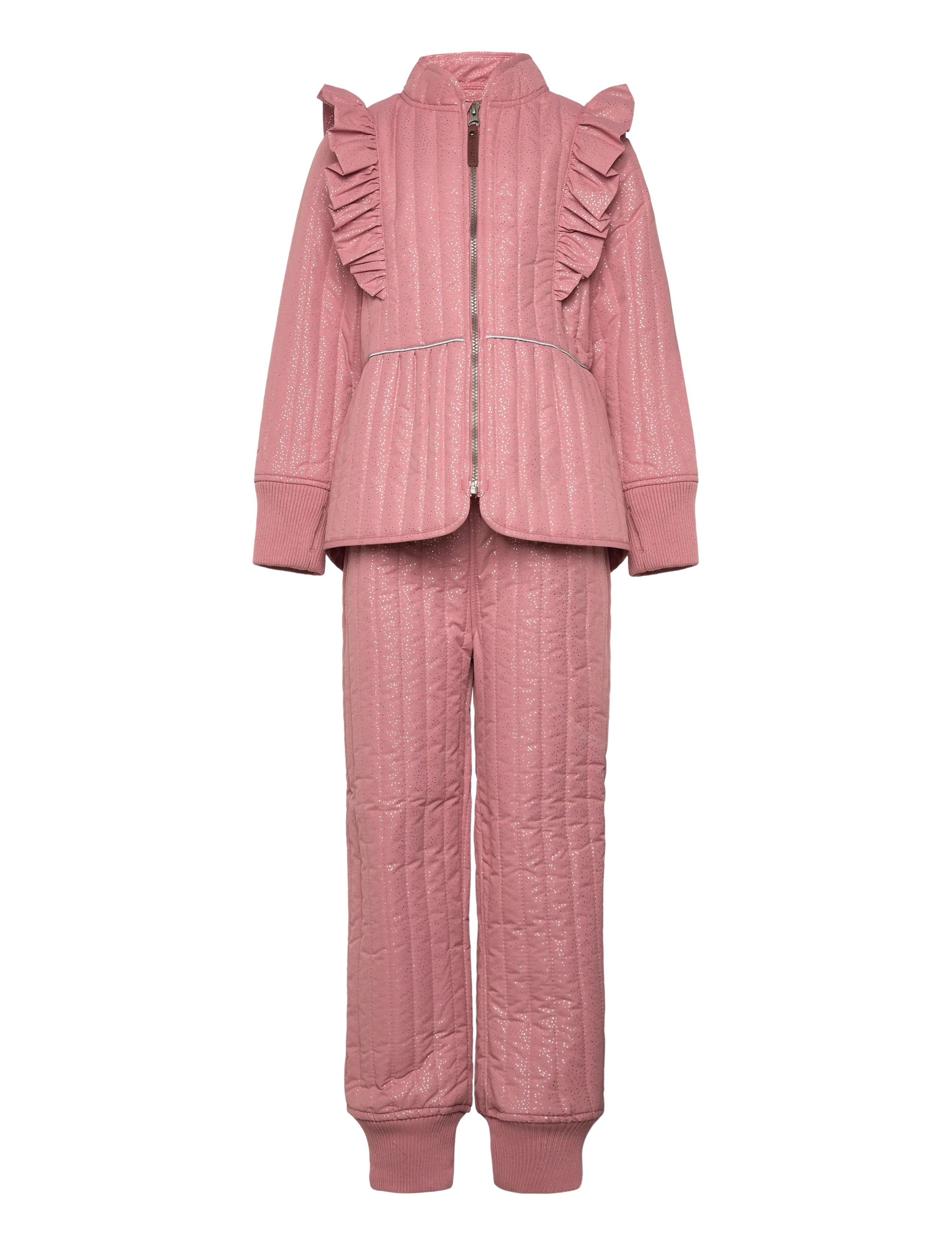 En Fant Thermal Set W.glitter, 92, Thermo Oberbekleidung, Rosa - Sets, Kinder