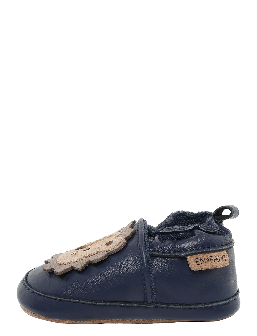 En Fant - Leather shoe - Applique - baby-schuhe - black iris - 1
