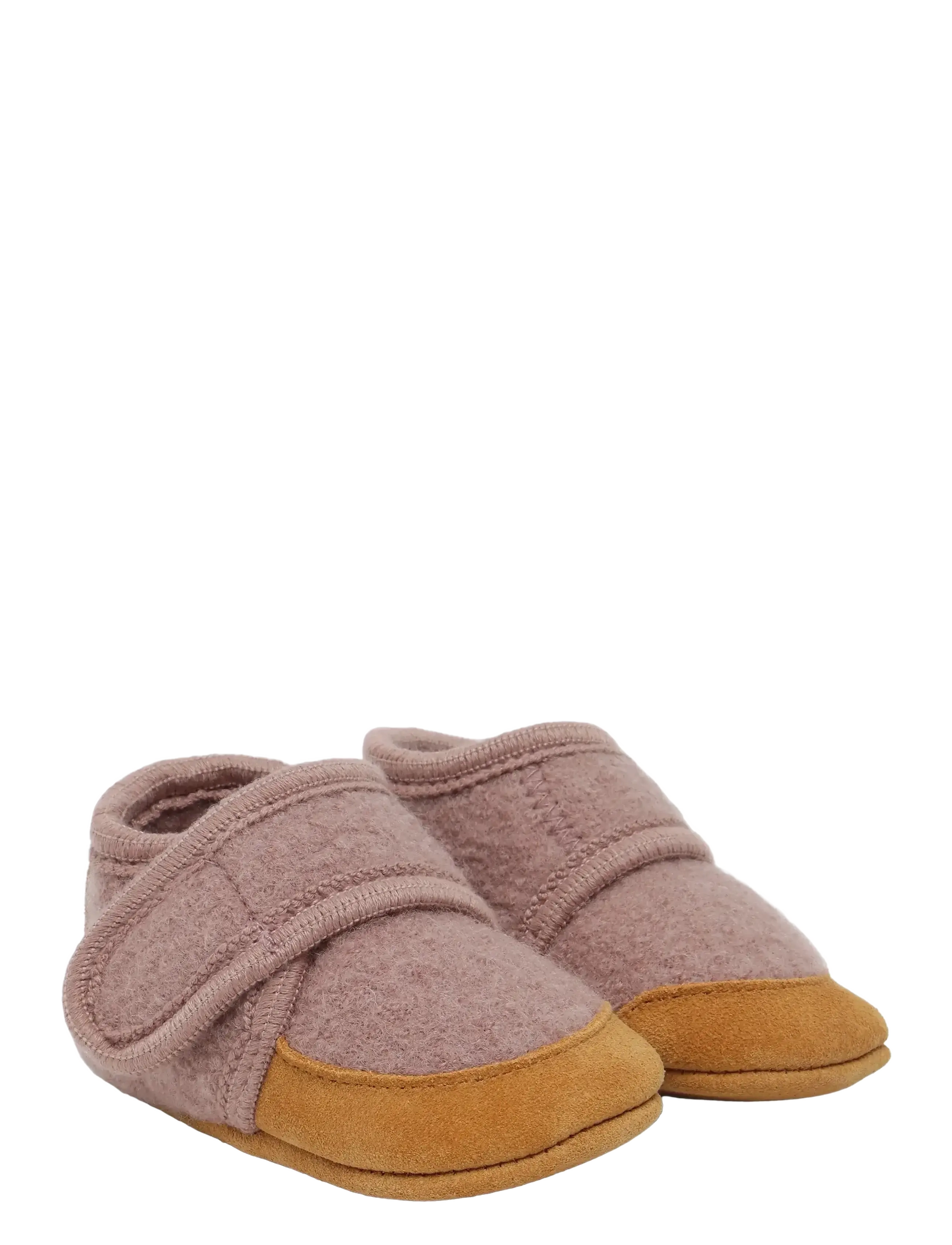 En Fant Wool Slippers W. Suede, Børn, Uld Sutsko, Pink, Str: 25