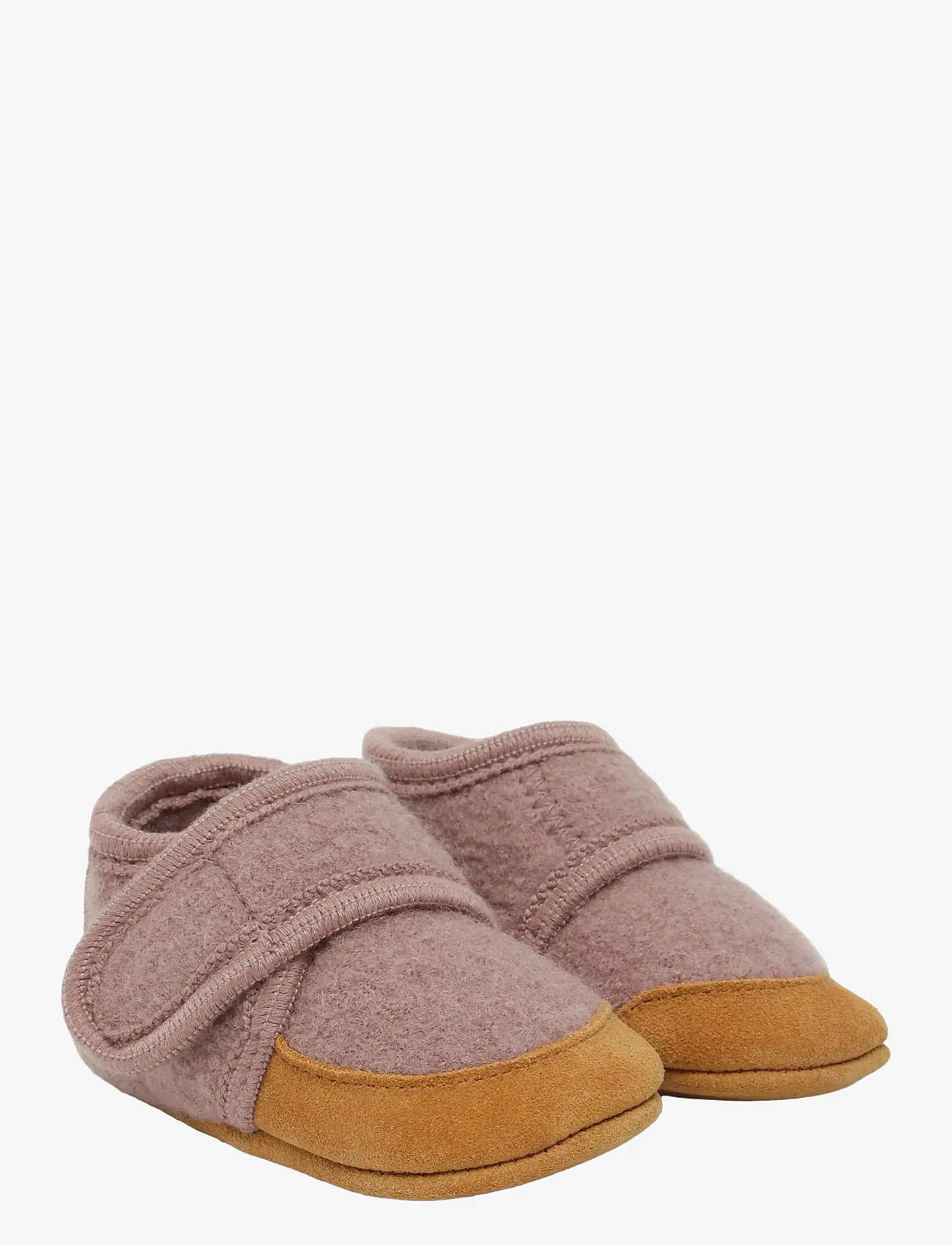 En Fant - Wool Slippers w. suede - sussid - bark - 0