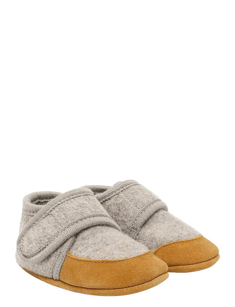 En Fant Wool Slippers Suede (Sand Melange/Grey) €