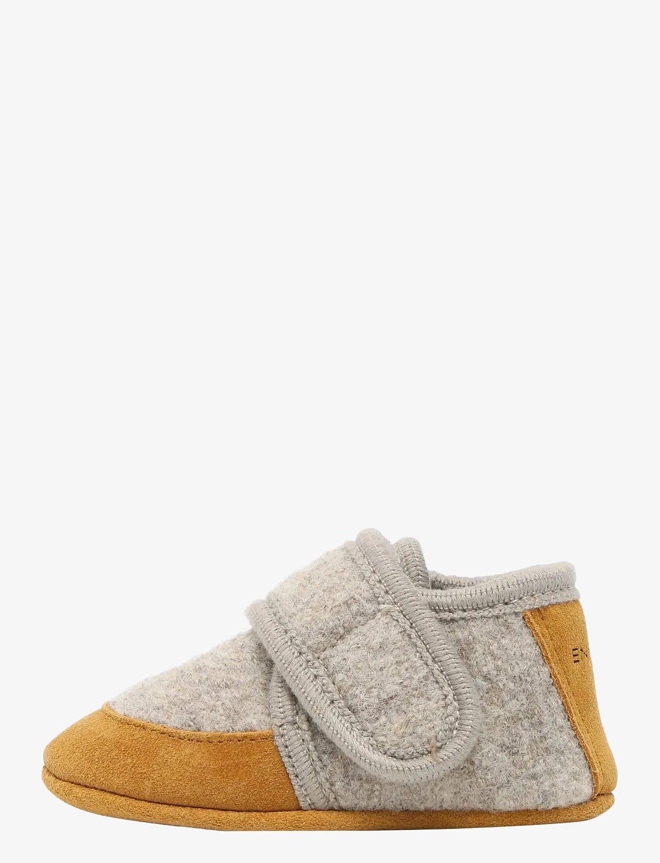 En Fant - Wool Slippers w. suede - inneskor - sand melange - 1