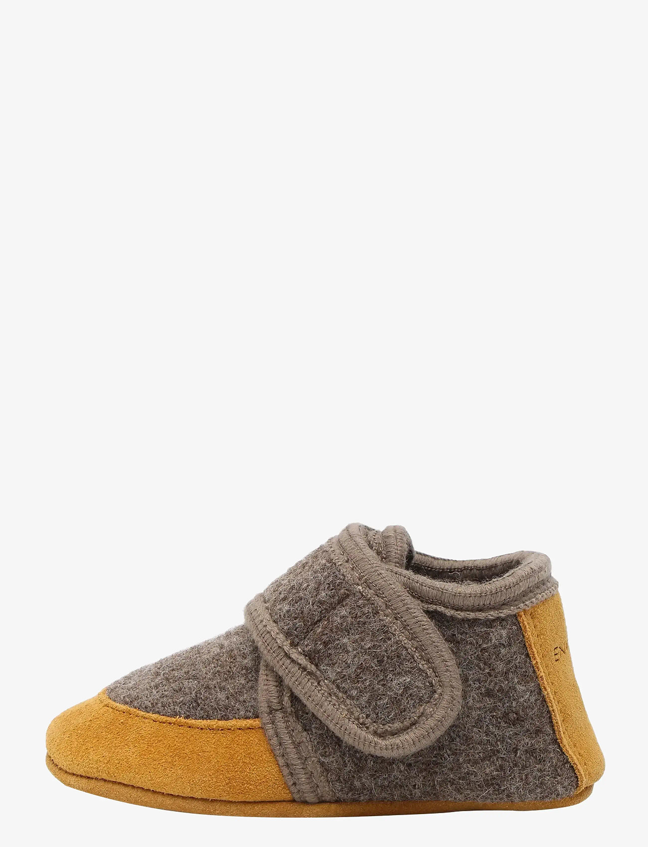 En Fant - Wool Slippers w. suede - hausschuhe - walnut - 1