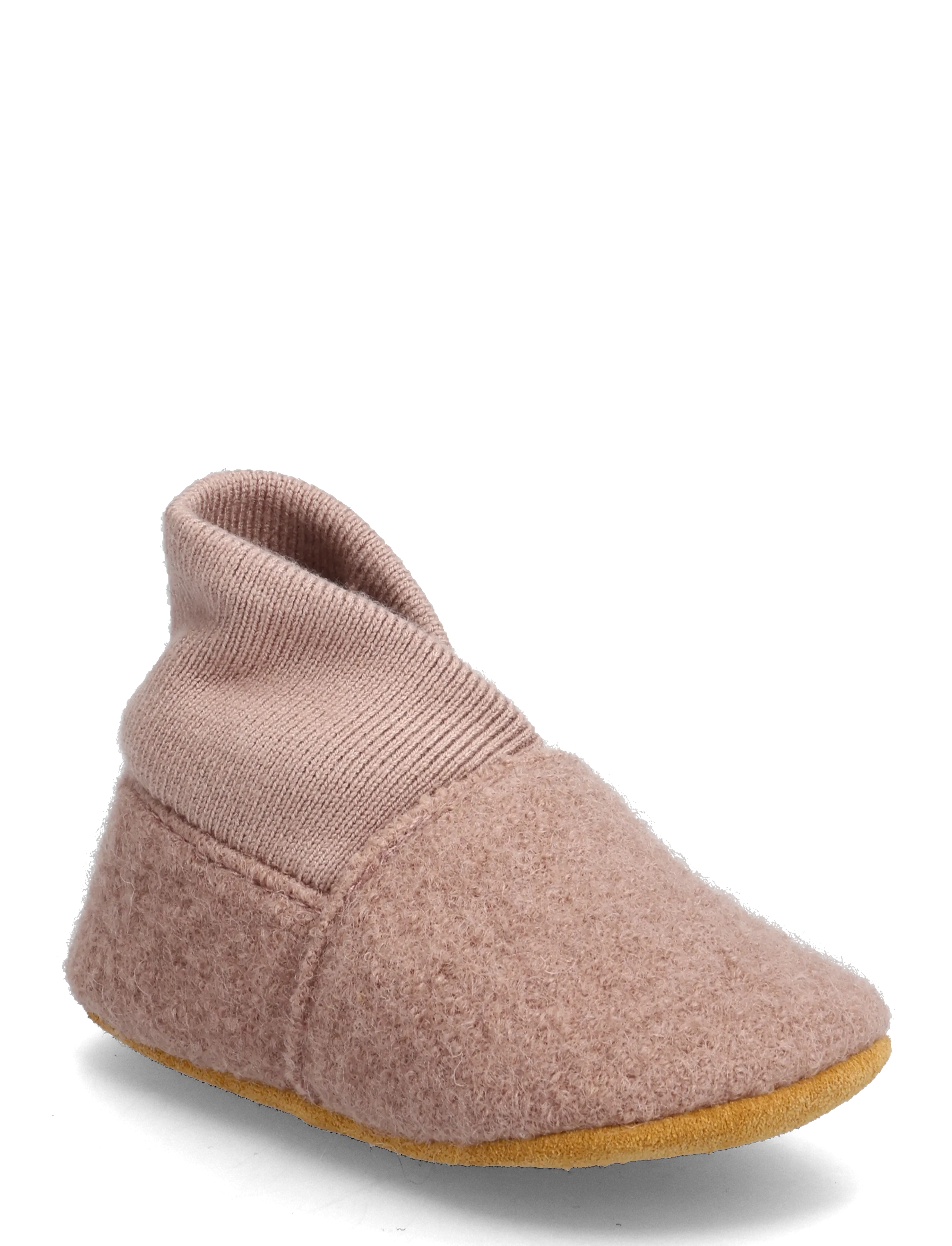 En Fant Wool Slippers W. Rib, Børn, Ribstrikkede Hjemmesko, Pink, Str: 25