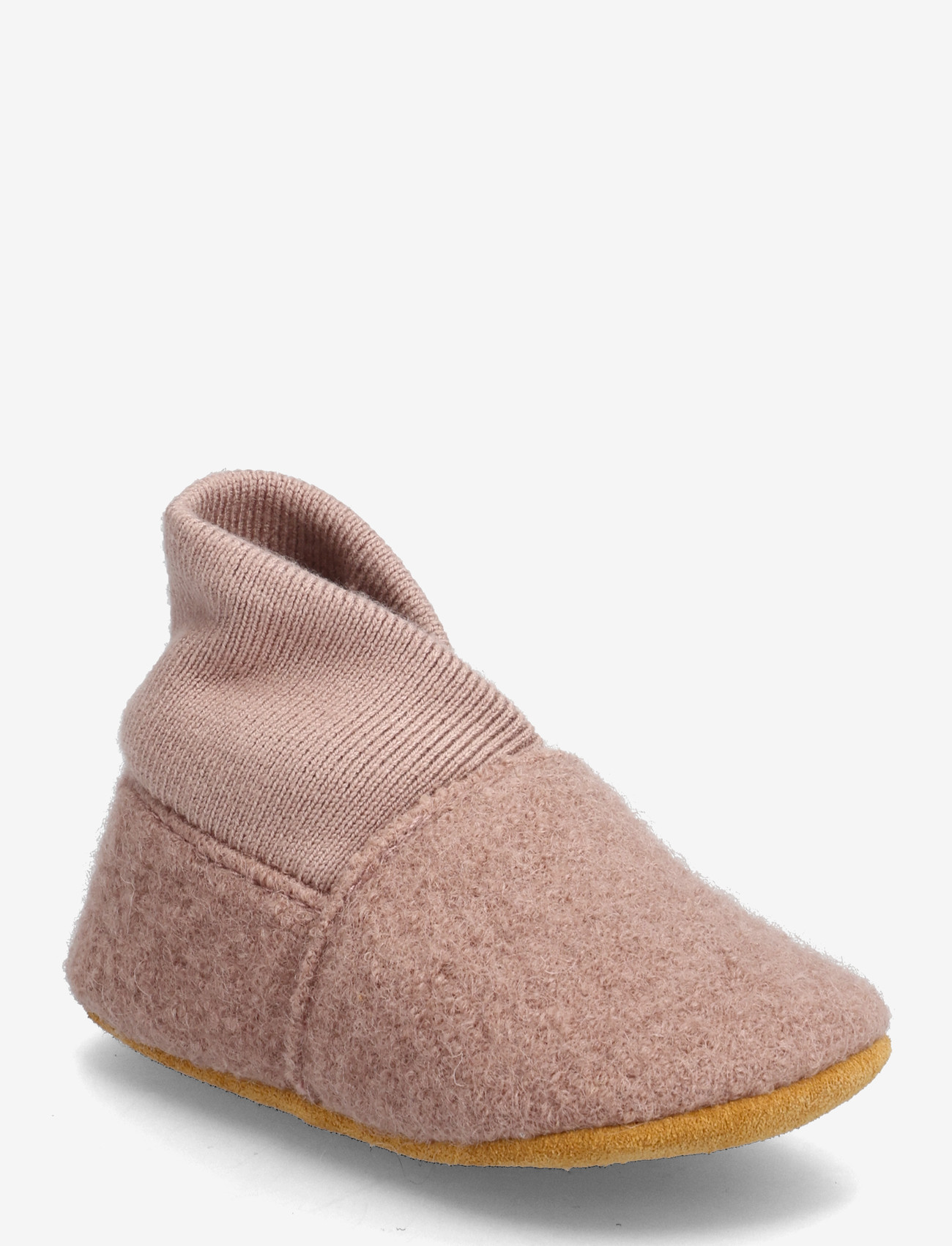 En Fant - Wool Slippers w. Rib - hjemmesko - bark - 0
