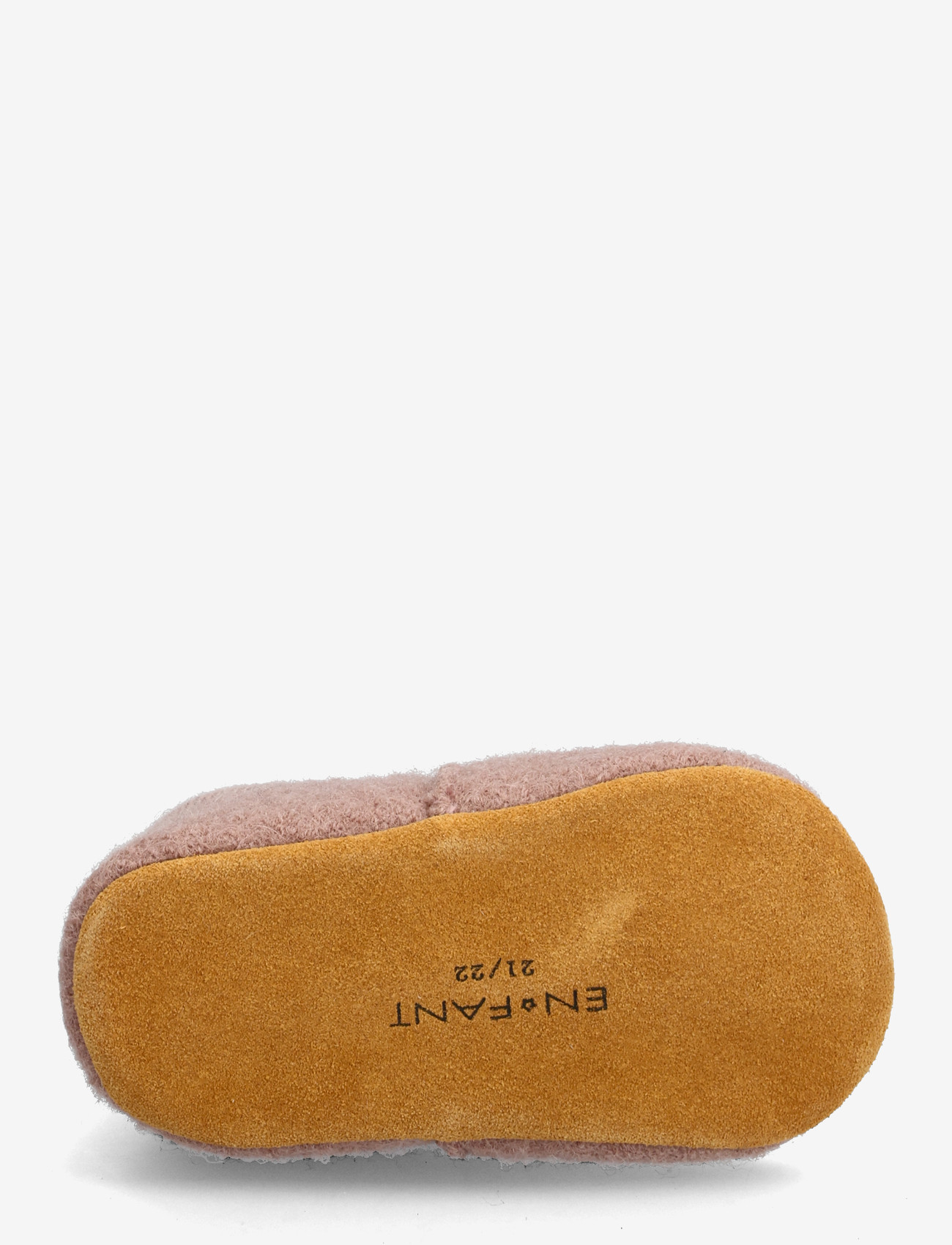 En Fant - Wool Slippers w. Rib - hjemmesko - bark - 4