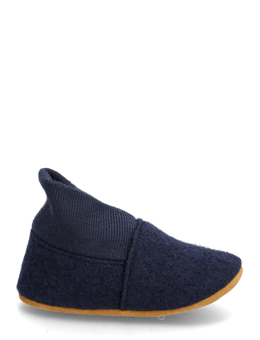 En Fant - Wool Slippers w. Rib - sussid - navy - 1