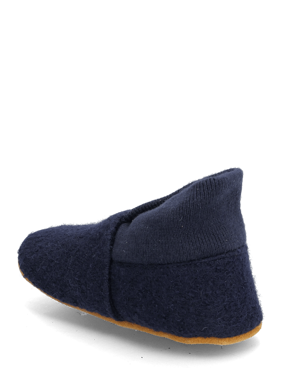 En Fant - Wool Slippers w. Rib - sussid - navy - 2