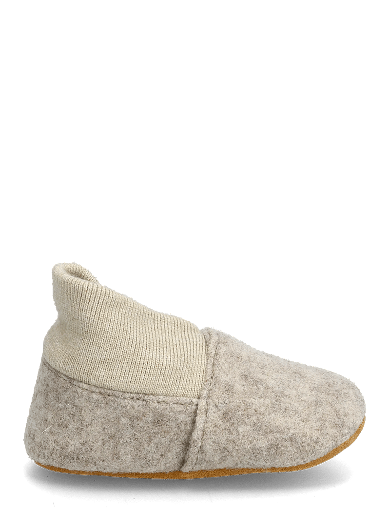 En Fant - Wool Slippers w. Rib - hausschuhe - sand melange - 1