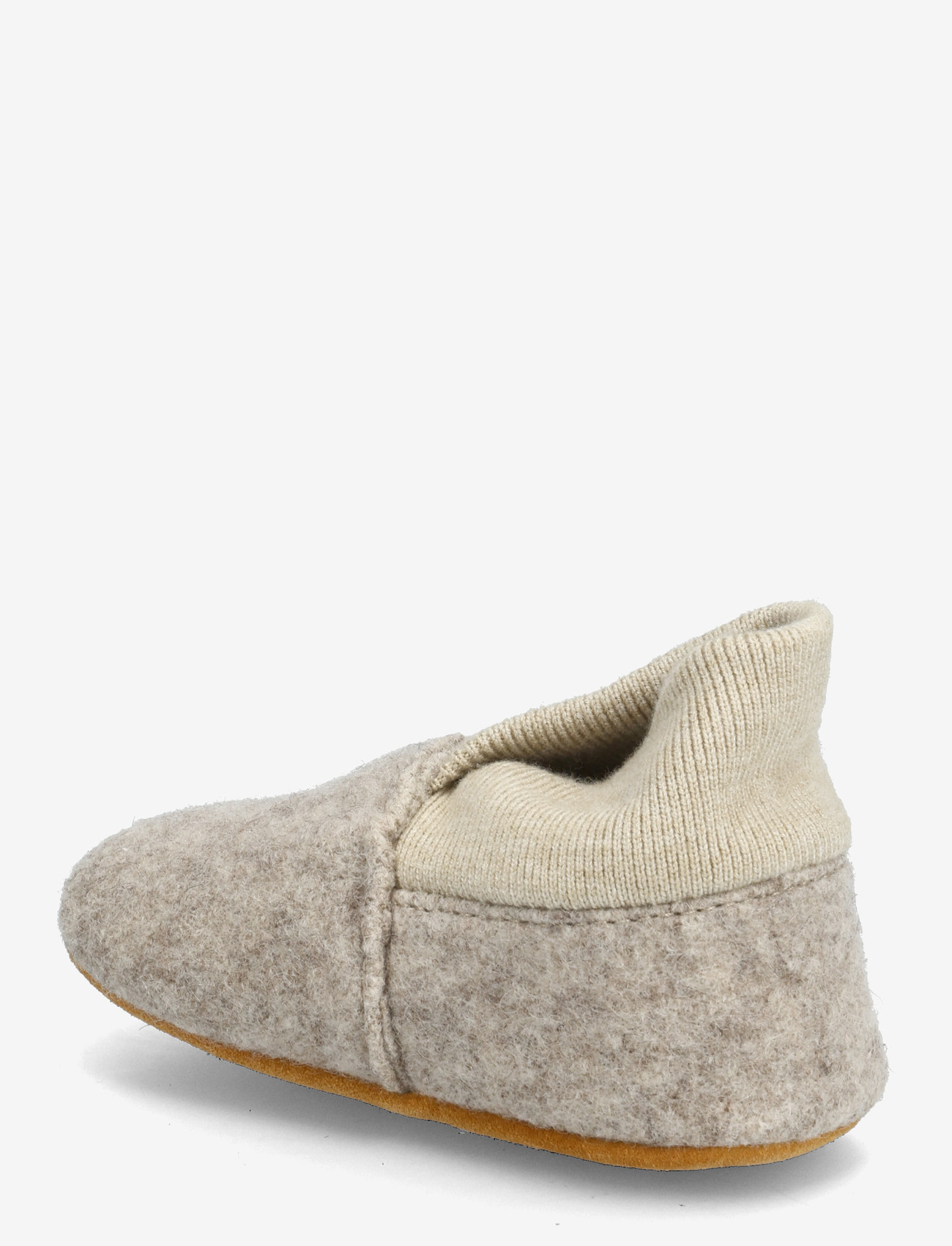 En Fant - Wool Slippers w. Rib - hausschuhe - sand melange - 2