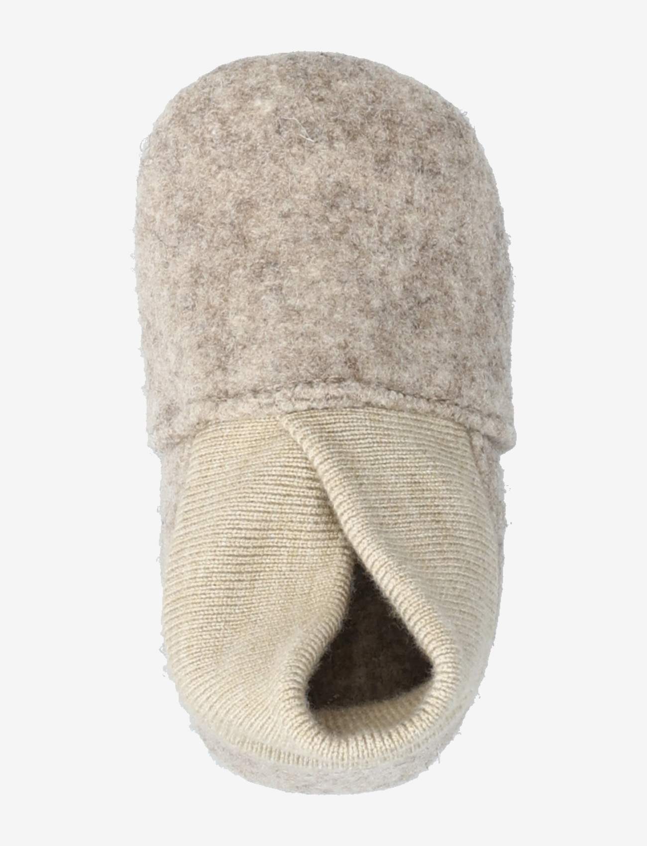 En Fant - Wool Slippers w. Rib - hausschuhe - sand melange - 3