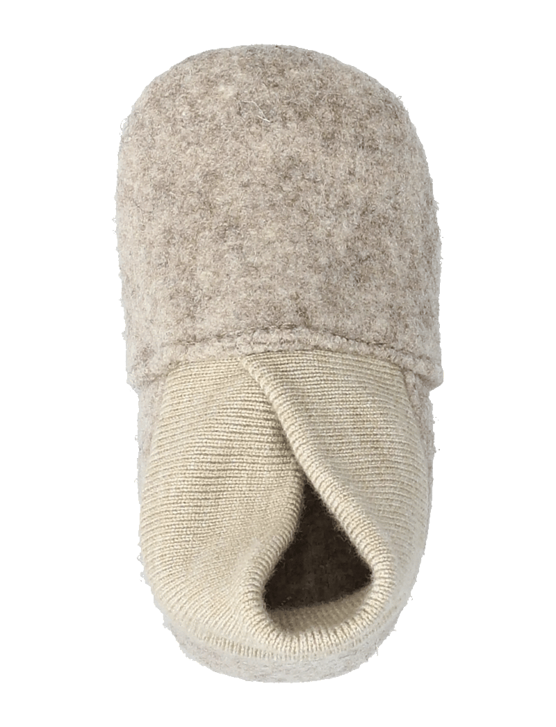 En Fant - Wool Slippers w. Rib - hausschuhe - sand melange - 3