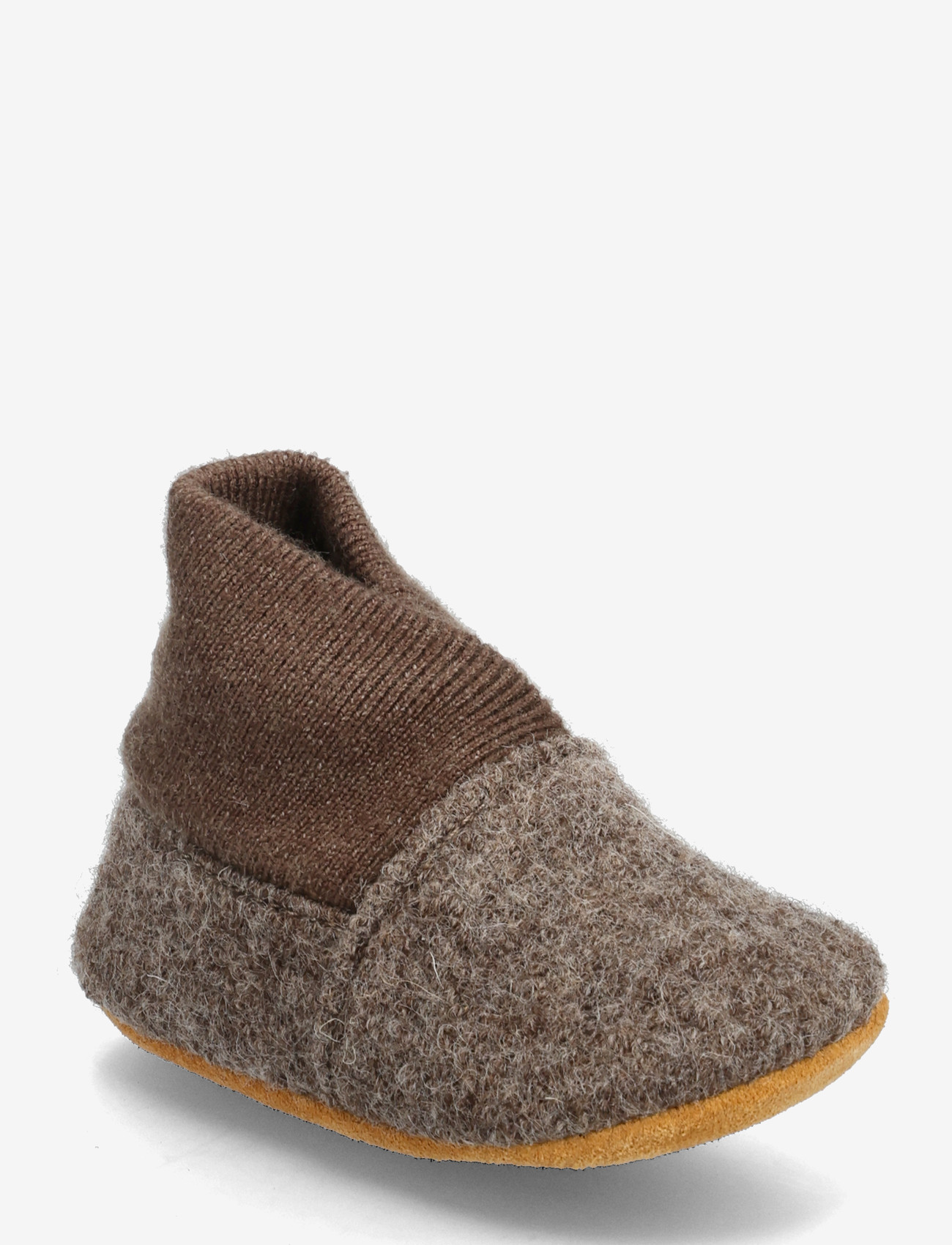 En Fant - Wool Slippers w. Rib - inneskor - walnut - 1