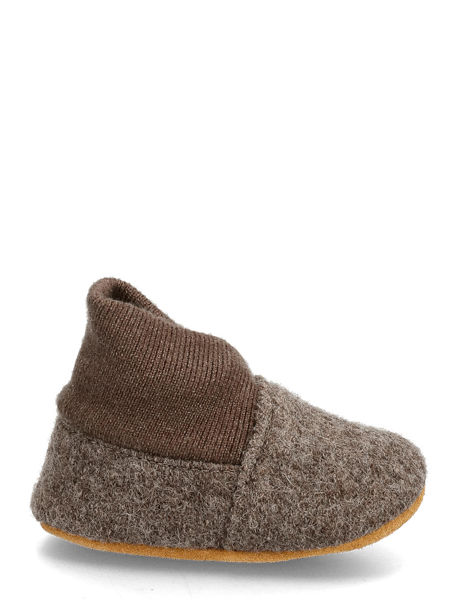En Fant - Wool Slippers w. Rib - hausschuhe - walnut - 2