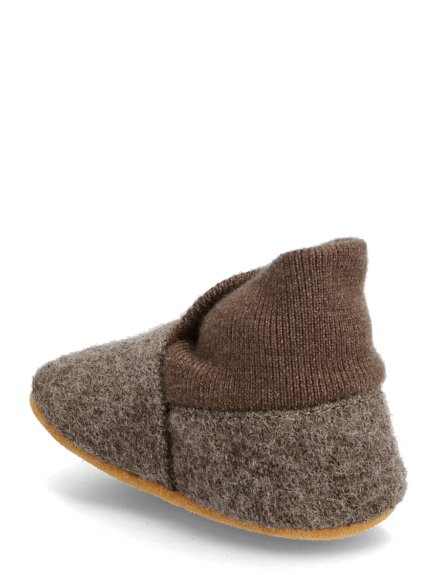 En Fant - Wool Slippers w. Rib - hausschuhe - walnut - 3