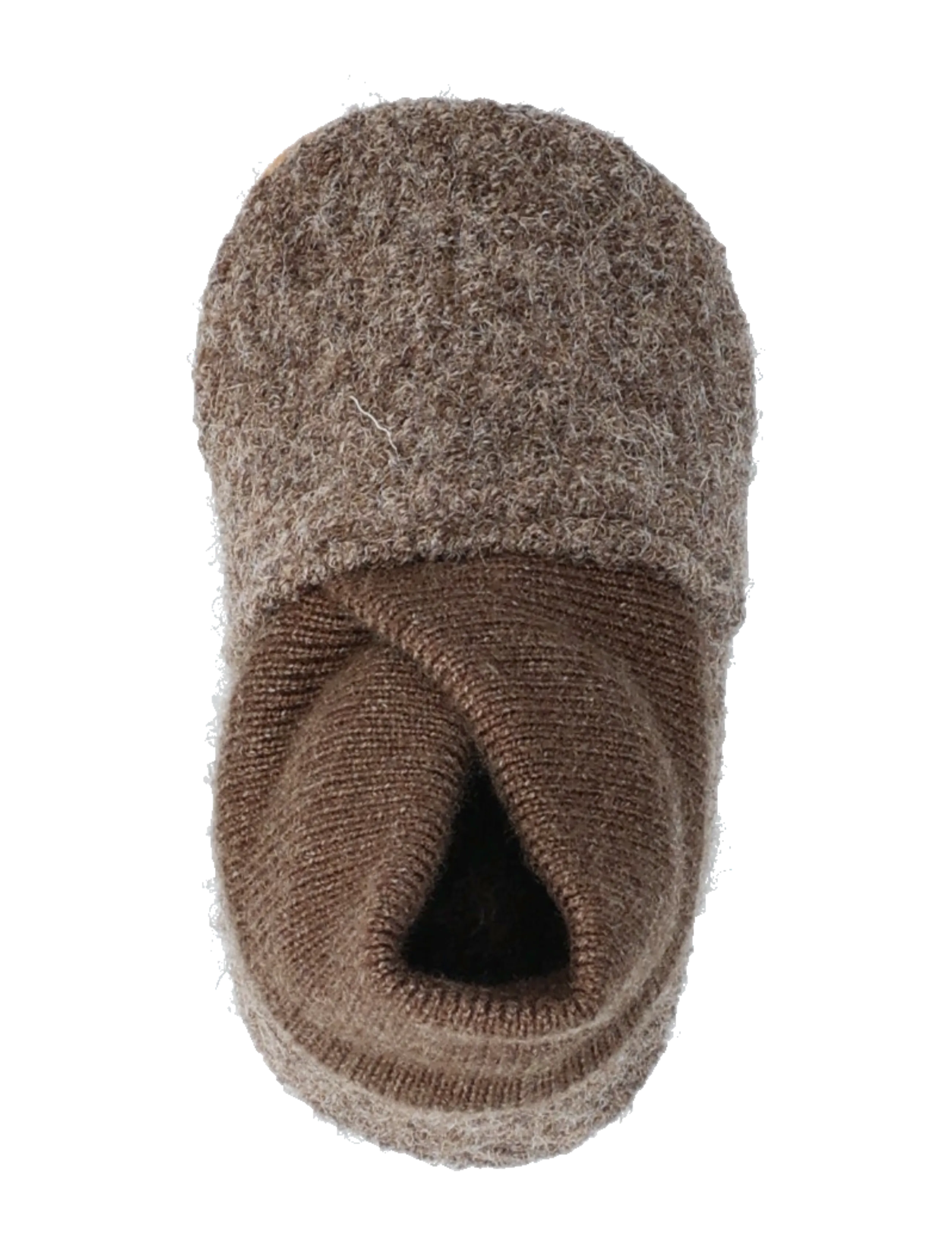 En Fant - Wool Slippers w. Rib - tøfler - walnut - 4