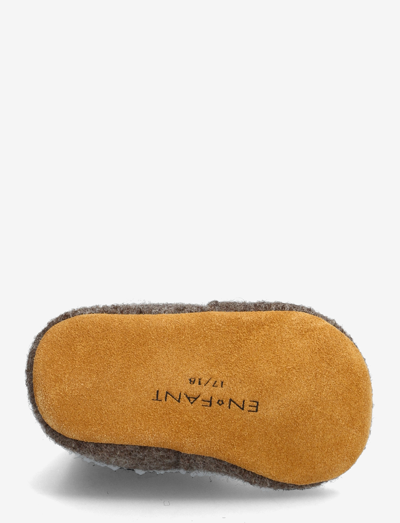 En Fant - Wool Slippers w. Rib - inneskor - walnut - 5