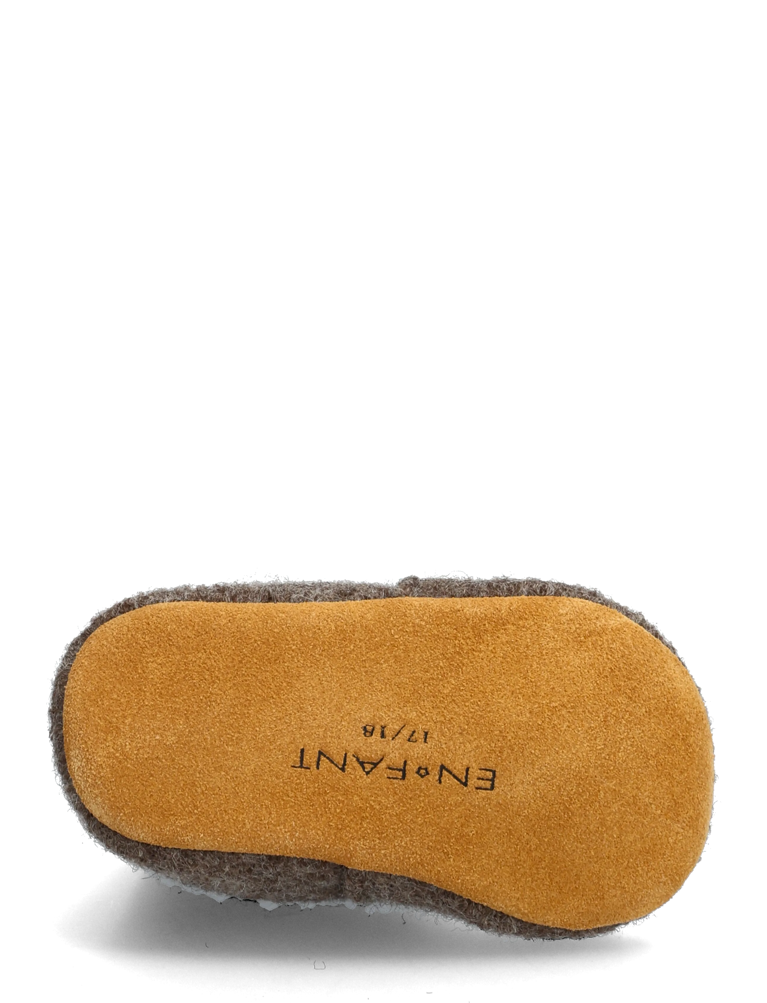 En Fant - Wool Slippers w. Rib - tøfler - walnut - 5