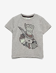En Fant - Bright SS Top - short-sleeved t-shirts - grey melange - 0