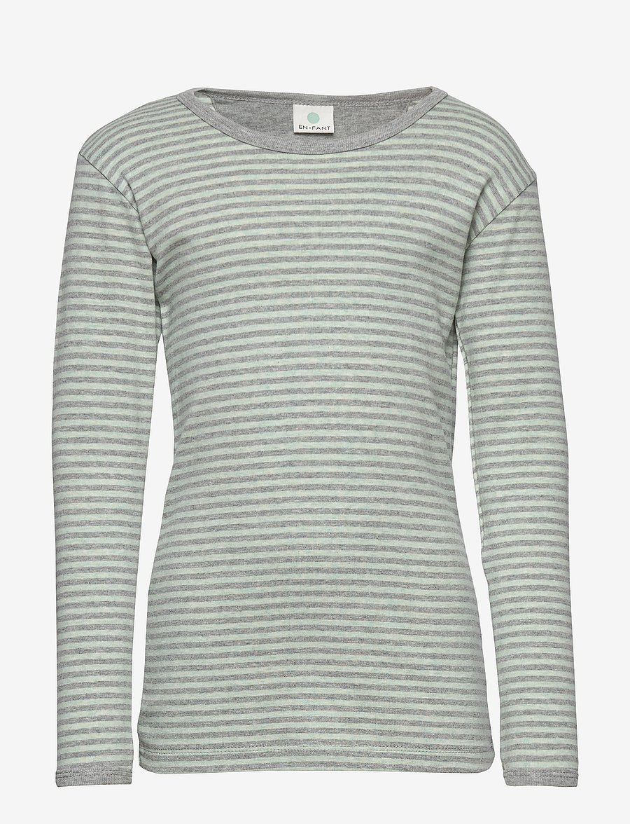 En Fant - Bright LS Top - pikkade varrukatega t-särgid - celadon - 0