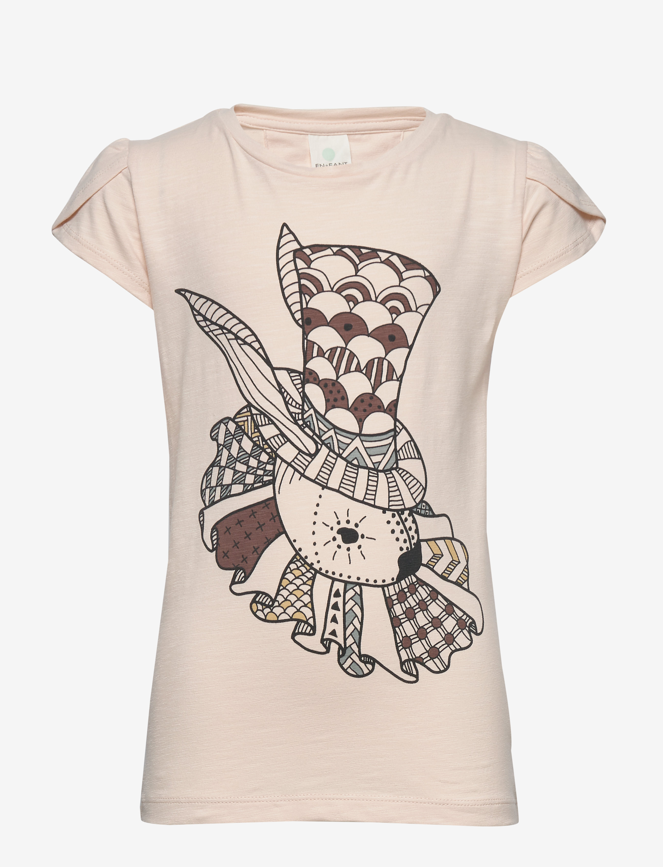 EN FANT Gate Ss T-Shirt Cream - 62 - Kinder