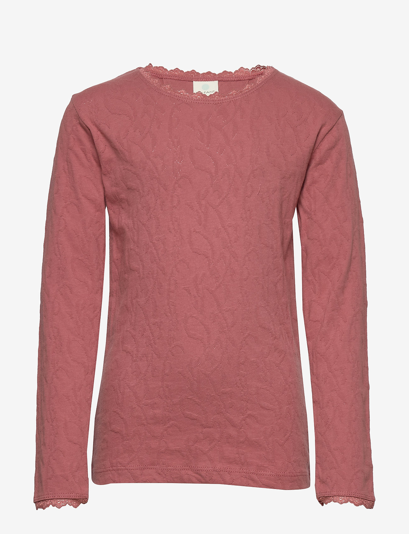 En Fant - Horizon LS Top - långärmade t-shirts - withered rose - 0