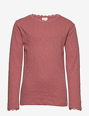 En Fant - Horizon LS Top - long-sleeved t-shirts - withered rose - 0