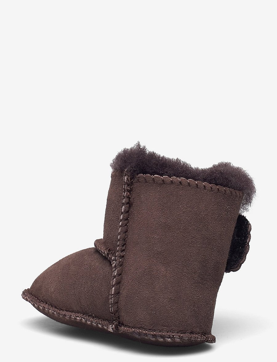 En Fant - Sheepskin Bootee - baby tossor - -03 brown - 2