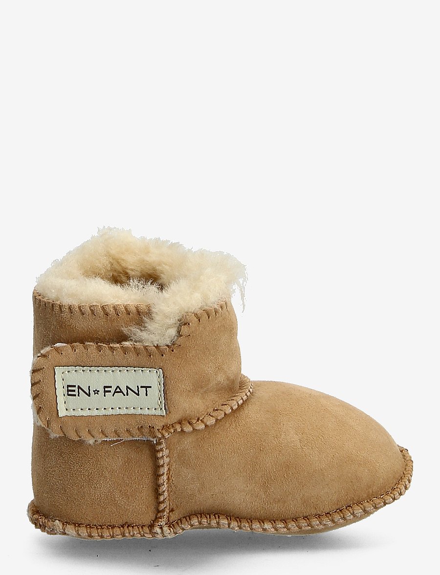 En Fant - Sheepskin Bootee - baby-schuhe - camel - 1