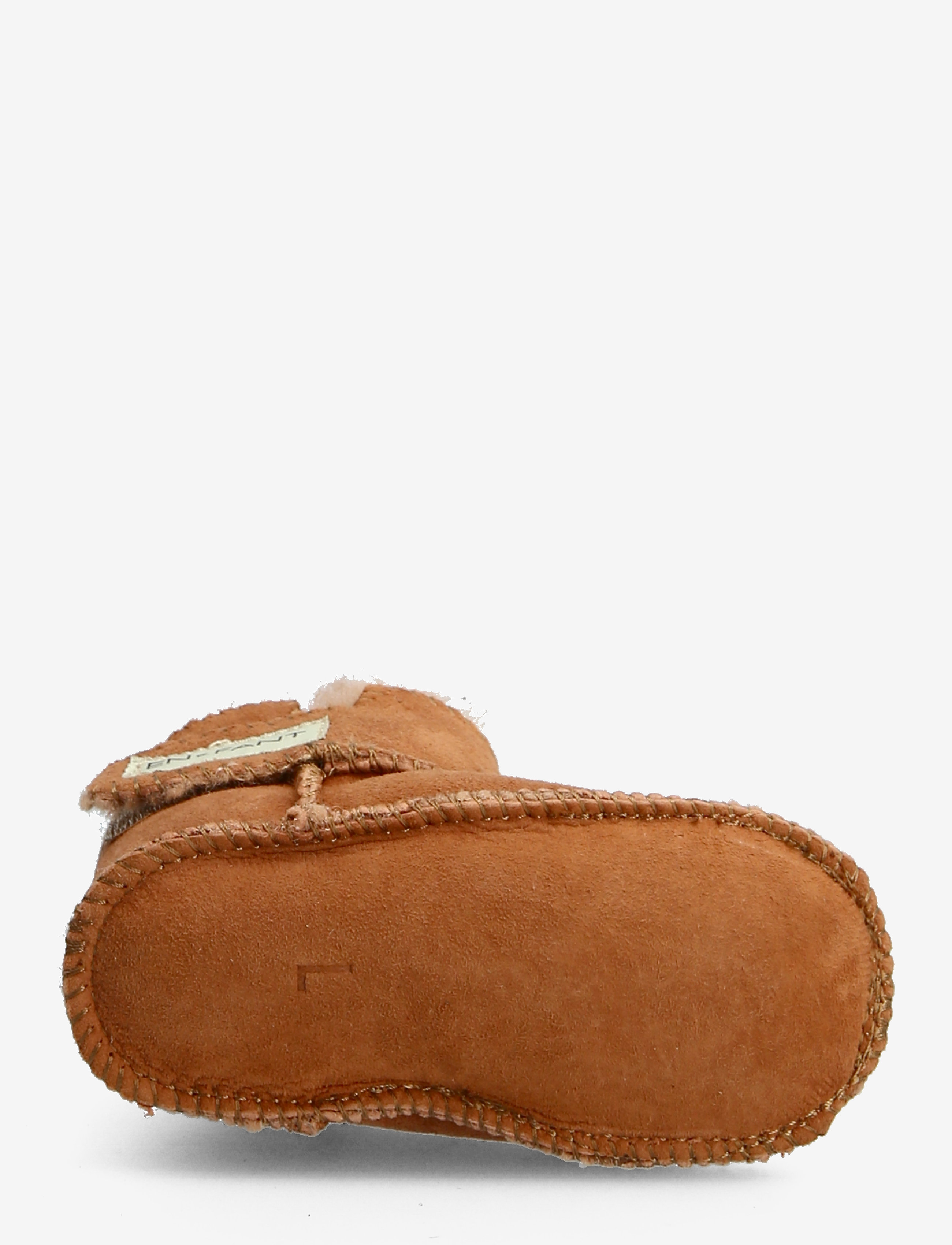 En Fant - Sheepskin Bootee - kids - leather brown - 4