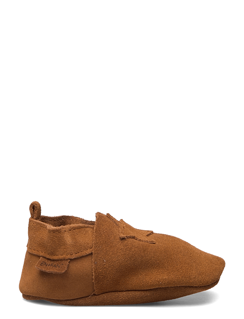 En Fant - Elastic Slipper Suede - hausschuhe - leather brown - 1