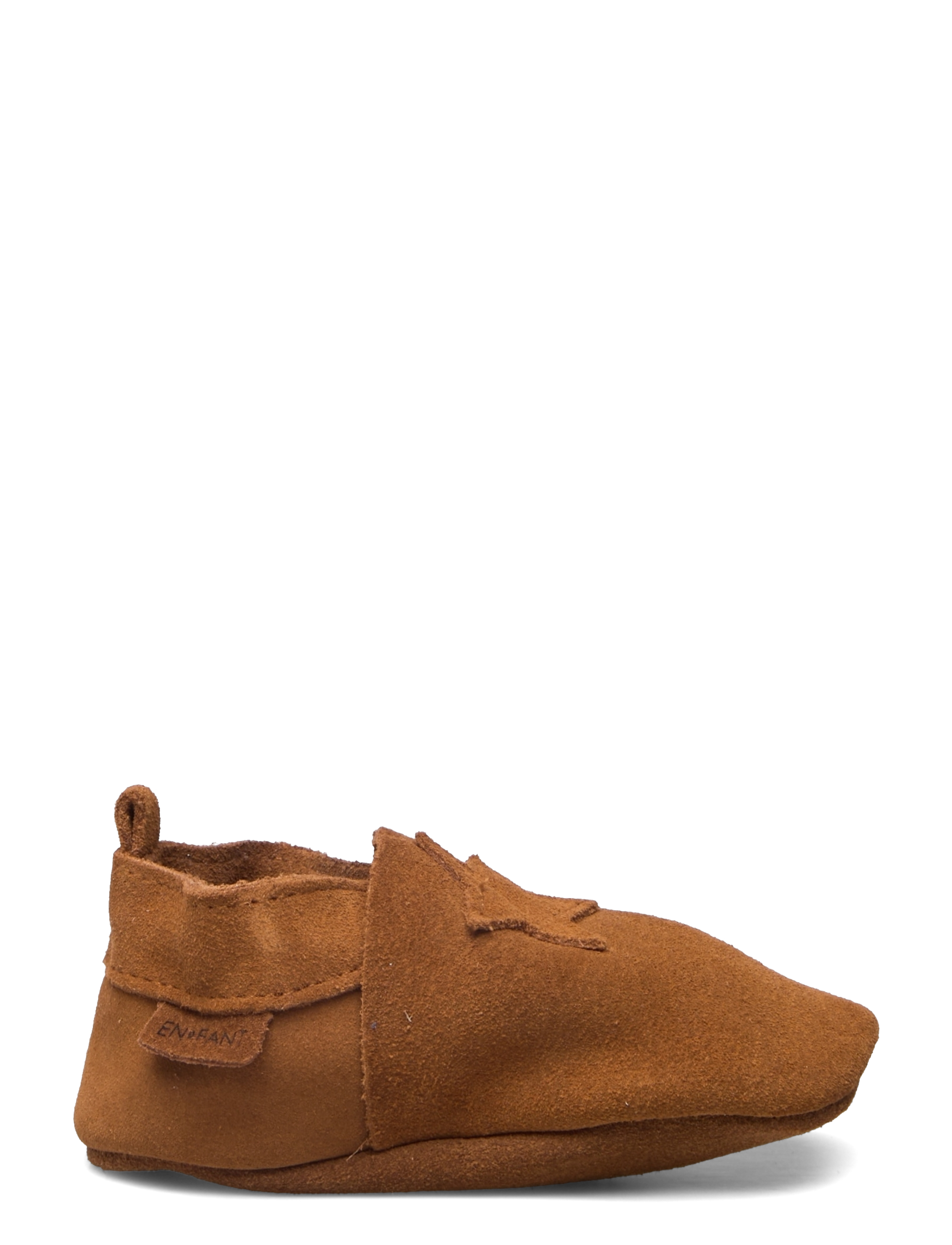 En Fant - Elastic Slipper Suede - hausschuhe - leather brown - 1