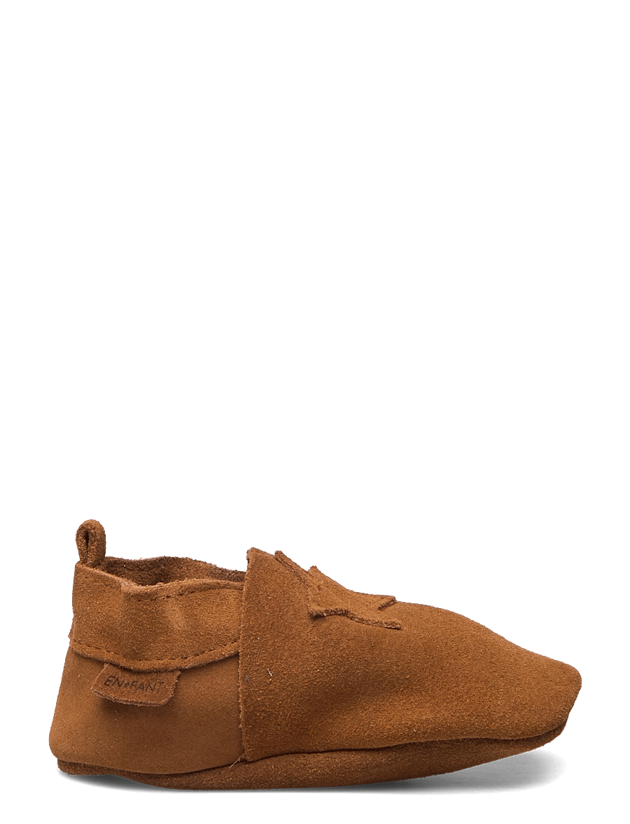 En Fant - Elastic Slipper Suede - domowe - leather brown - 1