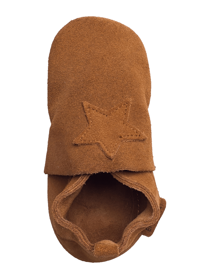 En Fant - Elastic Slipper Suede - hausschuhe - leather brown - 3