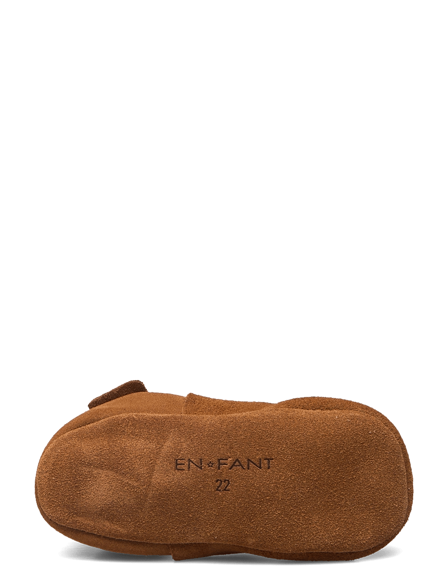 En Fant - Elastic Slipper Suede - domowe - leather brown - 4