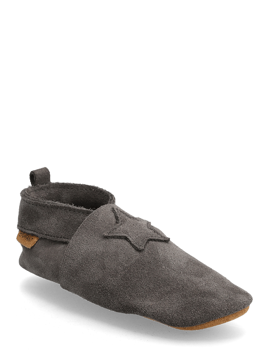 En Fant - Elastic Slipper Suede - hausschuhe - pewter - 0