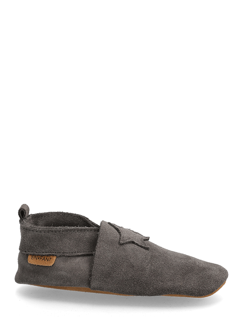 En Fant - Elastic Slipper Suede - hausschuhe - pewter - 1