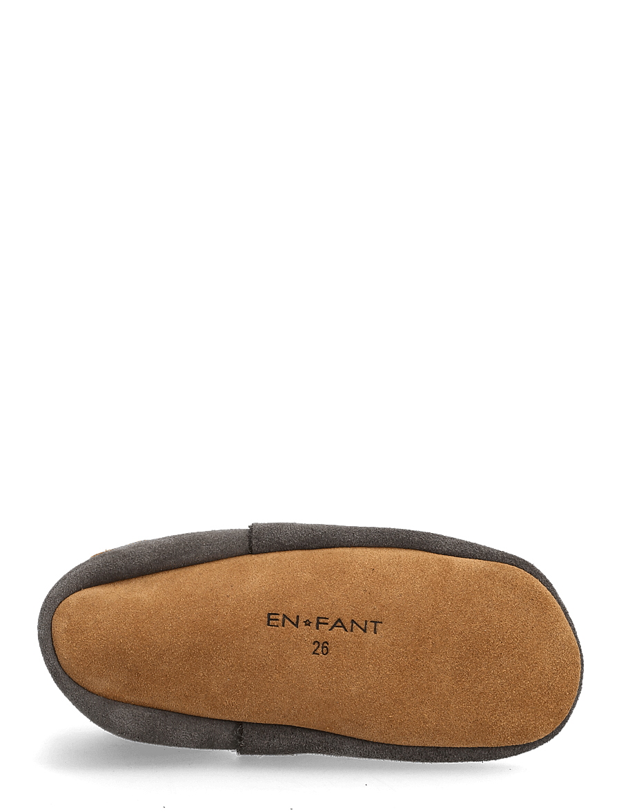 En Fant - Elastic Slipper Suede - hausschuhe - pewter - 4
