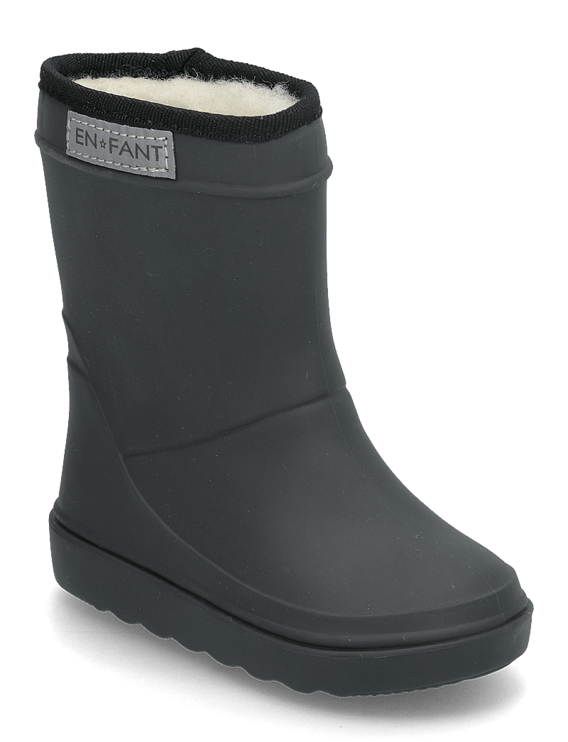 En Fant - Thermo Boots - gummistøvler med for - black - 0