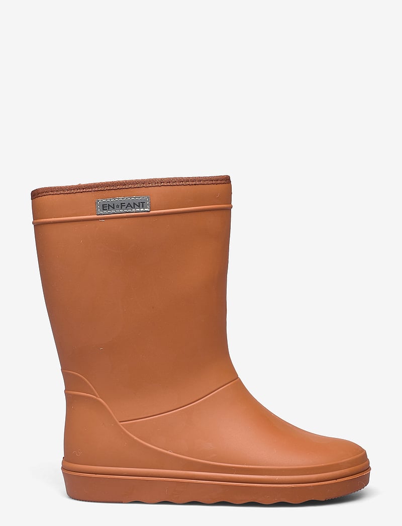 En Fant - Thermo Boots - gummistøvler med for - leather brown - 1