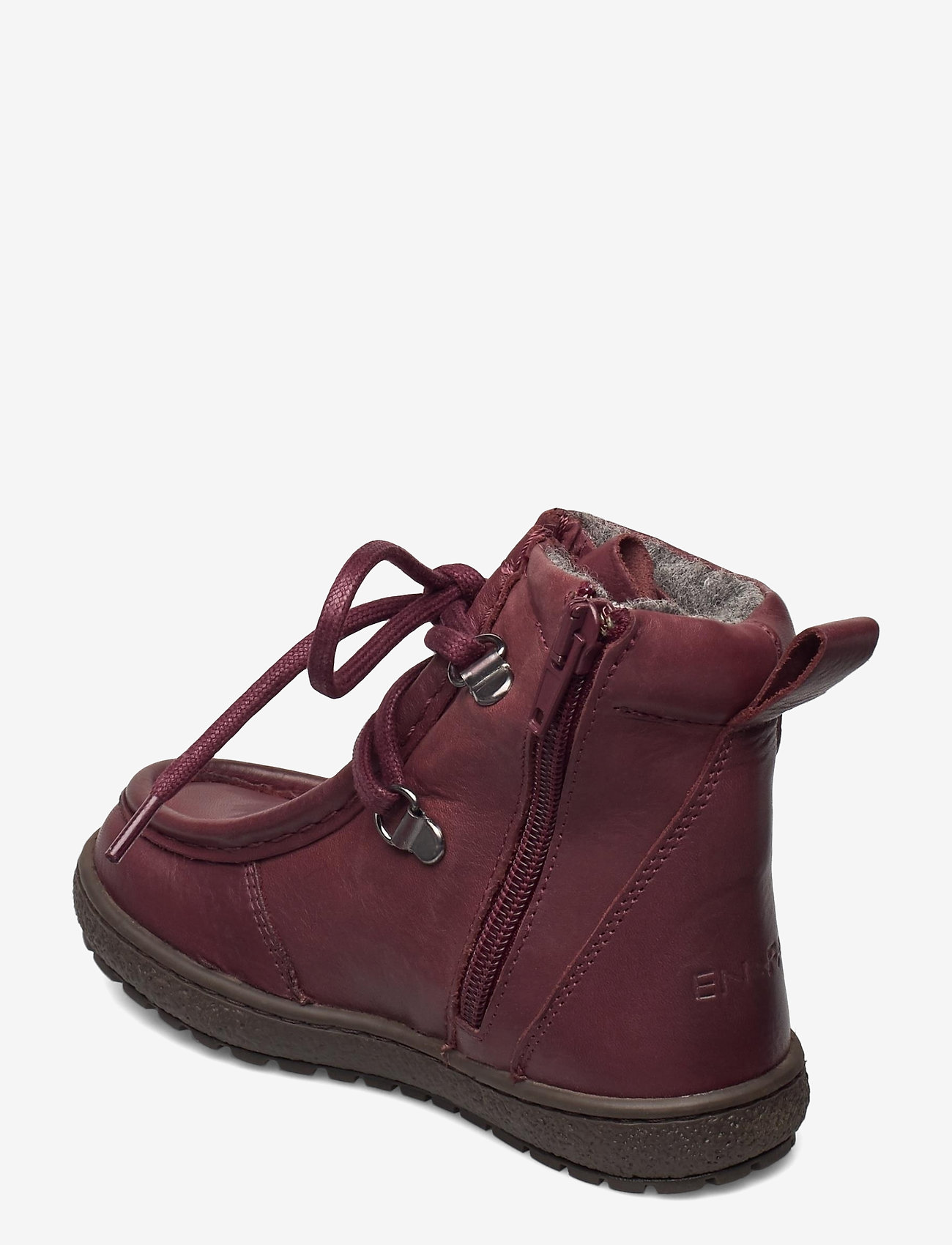 En Fant - Lace/Zip Tex Leather - stövlar & kängor - bordeaux - 2