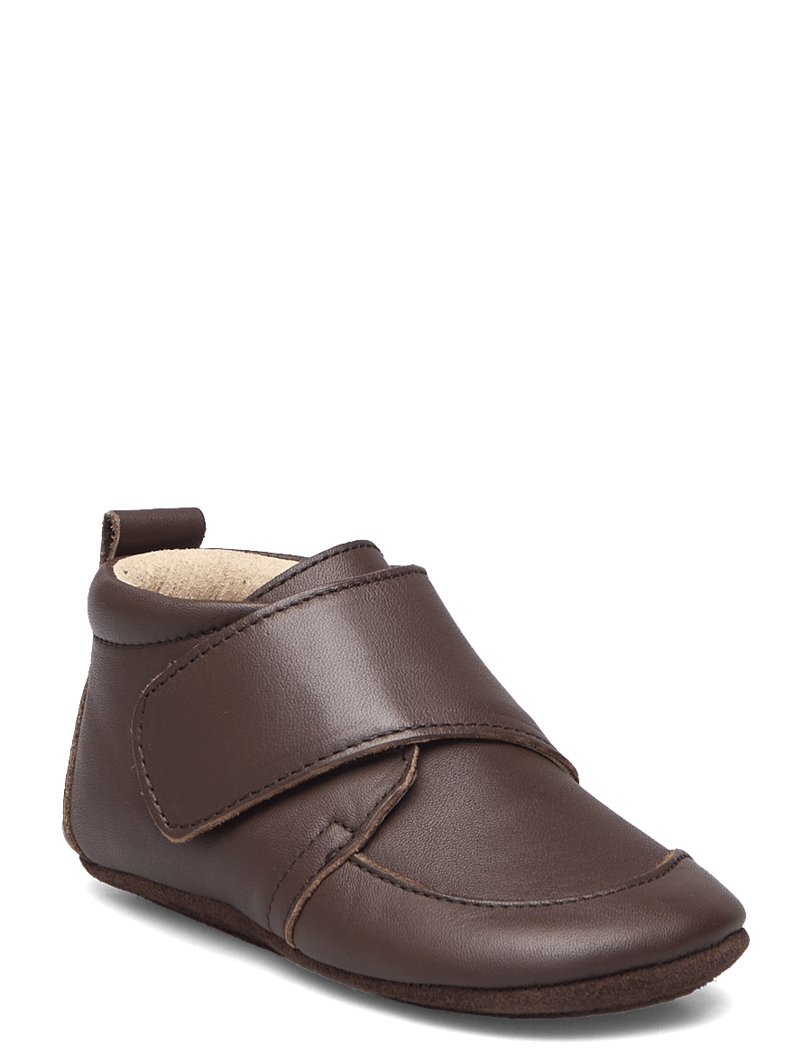 En Fant - Baby Leather slippers - hausschuhe - 105 brown - 0